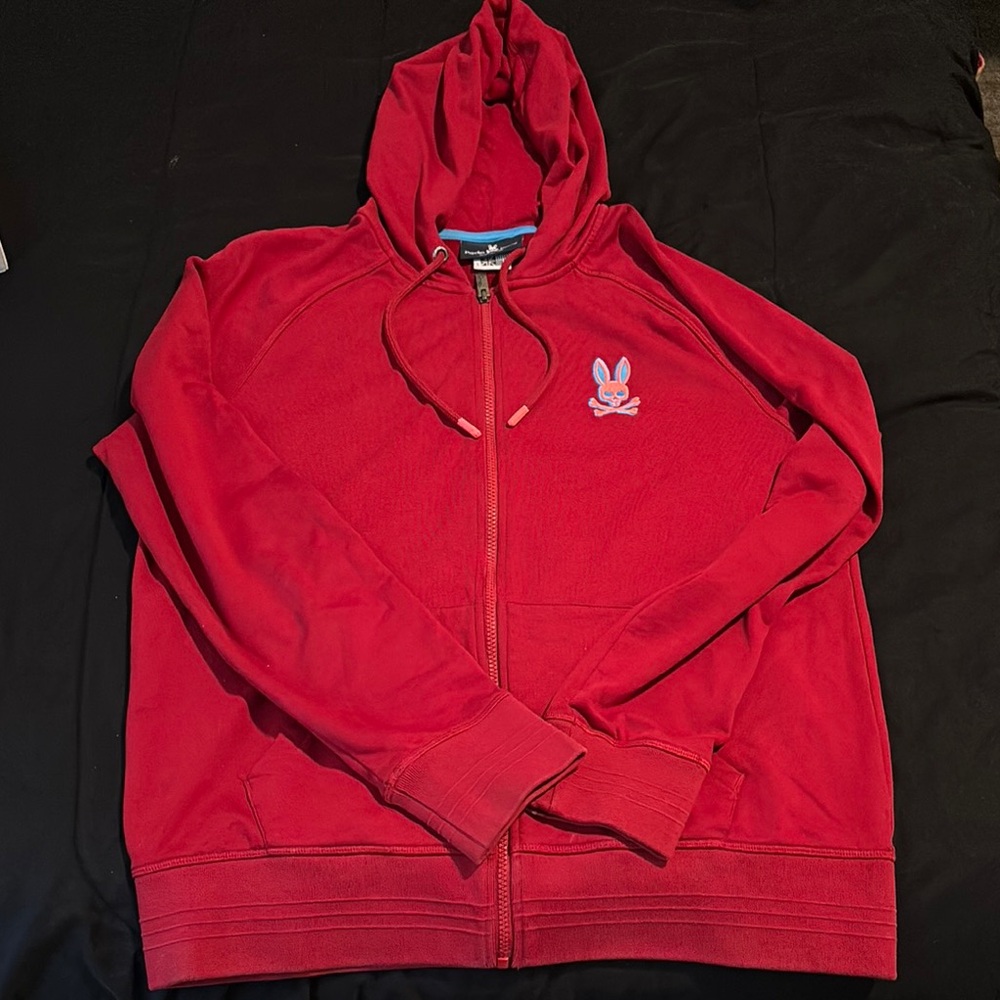 Psycho Bunny Red Hoodie Jacket